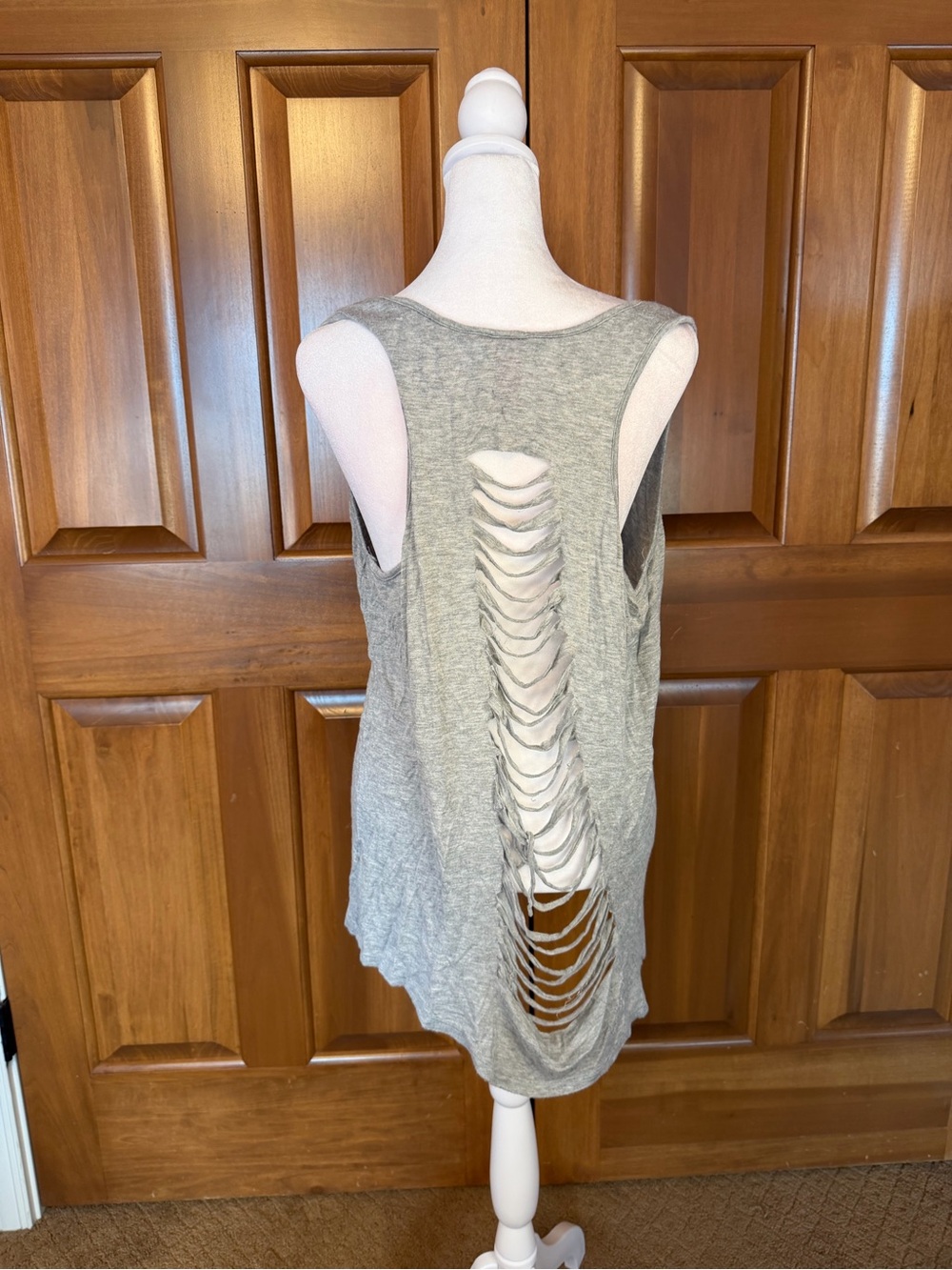 Just Ginger Authentic Country Distressed Gray Tank Top Women’s XXL - Picture 2 of 7